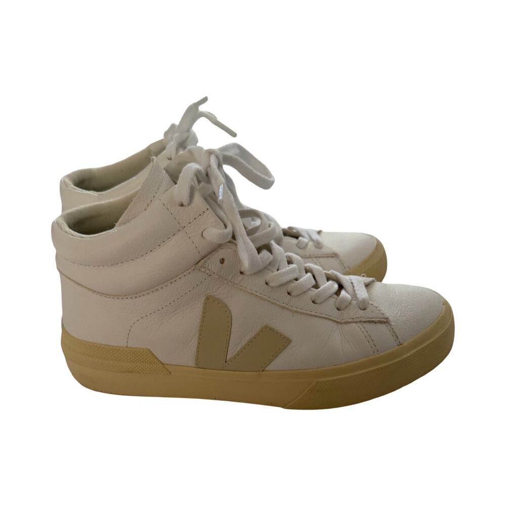 Veja White on White High Tops Size 39